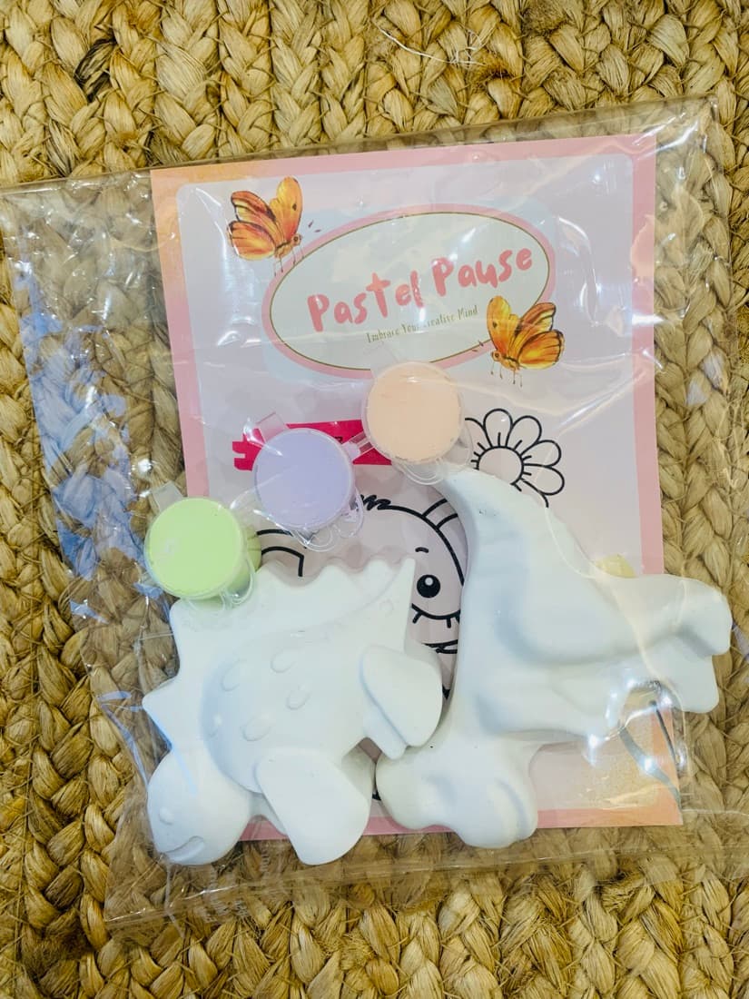 Dinosaur kit packed with pastel paints